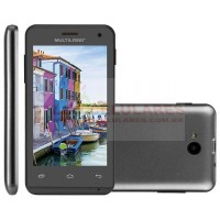 SMARTPHONE MULTILASER MS40 PRETO 4GB DUAL SIM 3G CAM 5MP 